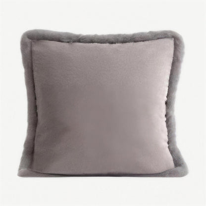 Faux Rabbit Fur Cushion Covers in Cream