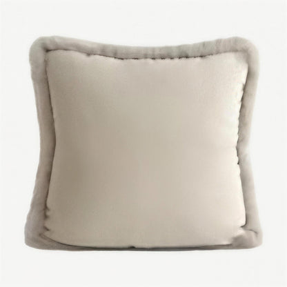 Faux Rabbit Fur Cushion Covers in Mauve