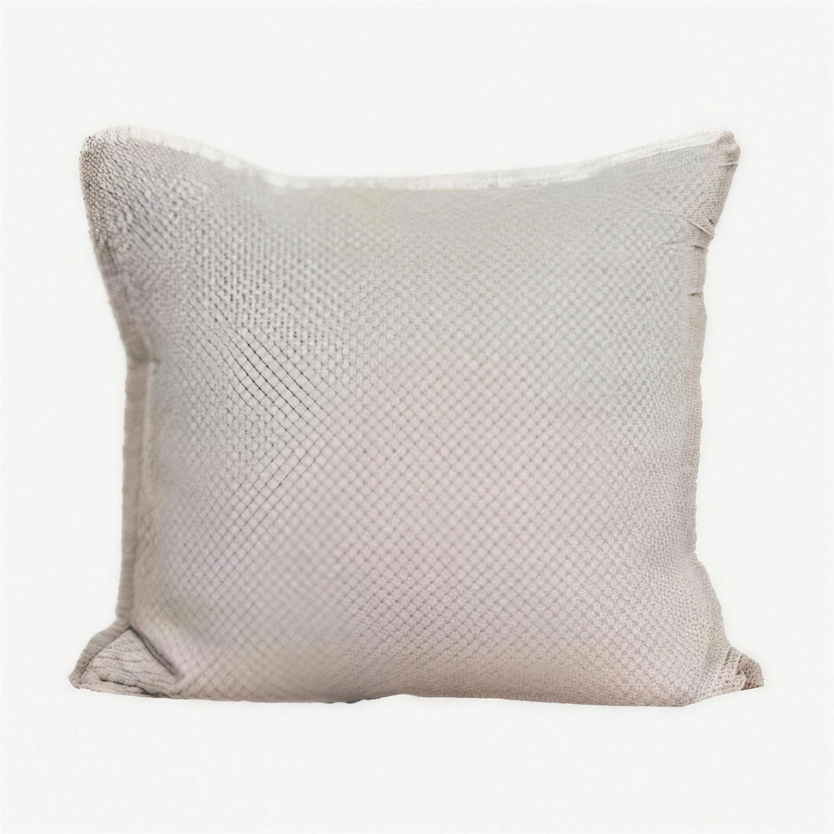 Blush Grey Fringed Woven Tassel Cushion Covers