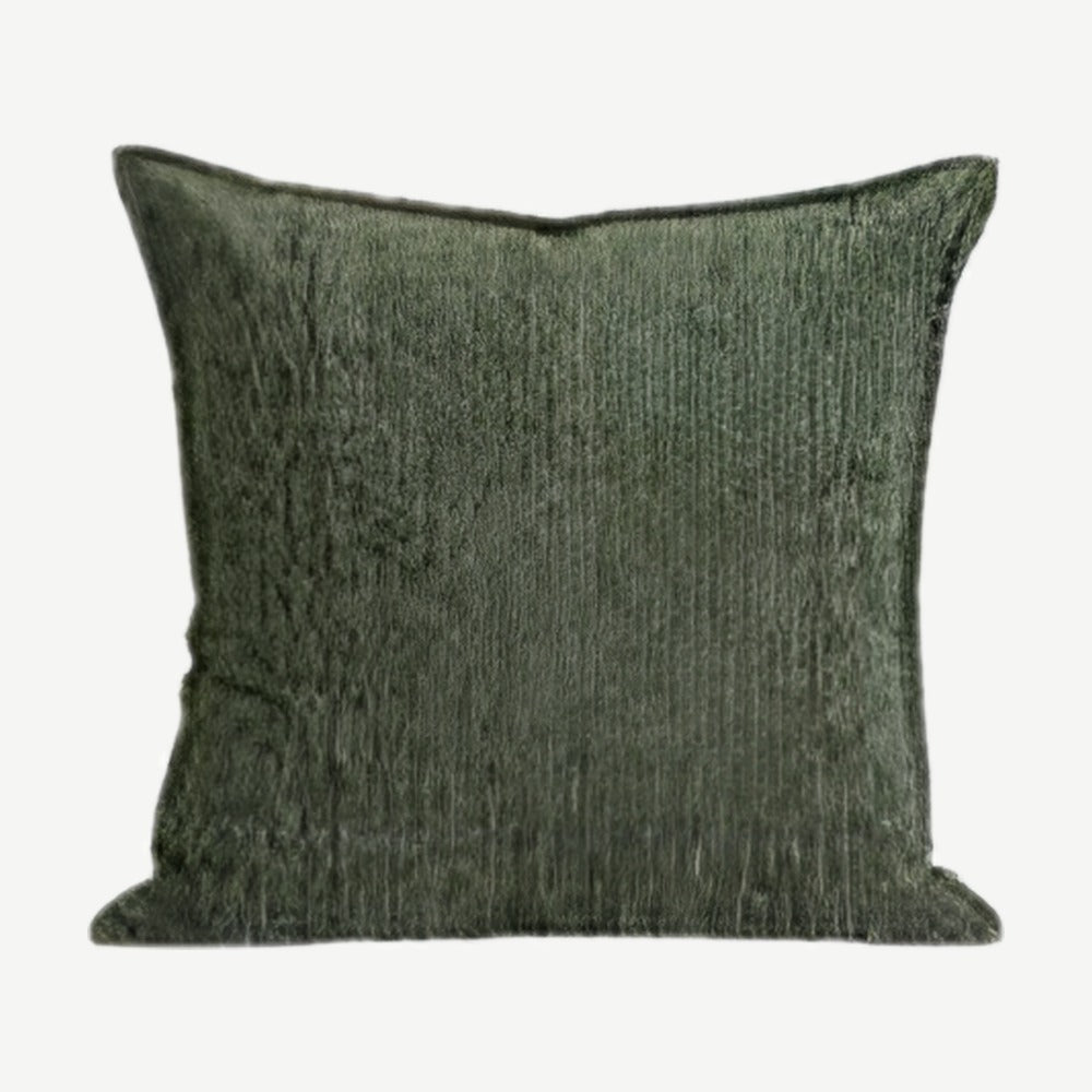 Heathered Jacquard Cushion Covers in Moss Green