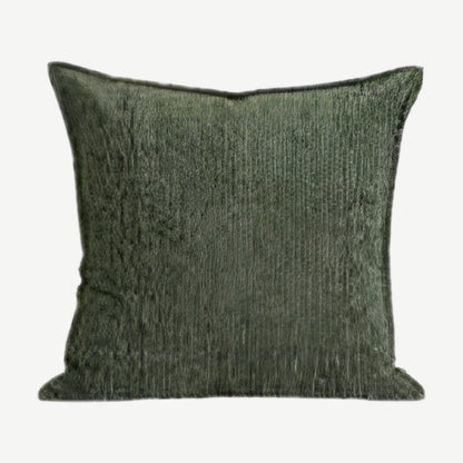 Heathered Jacquard Cushion Covers in Moss Green