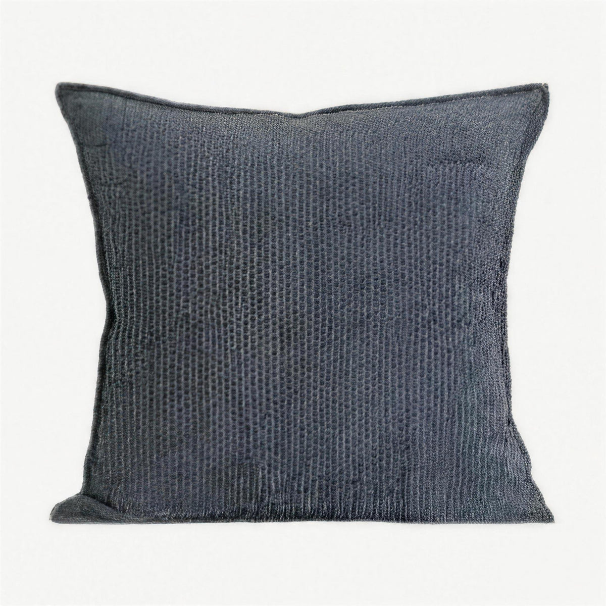 Heathered Jacquard Cushion Covers in Slate Blue