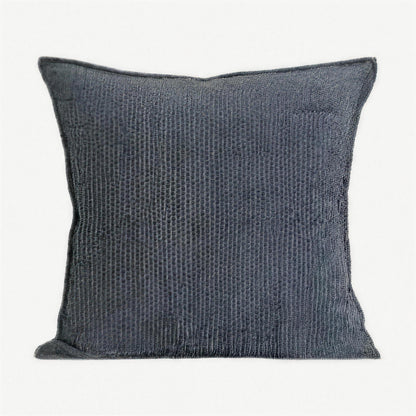 Heathered Jacquard Cushion Covers in Slate Blue