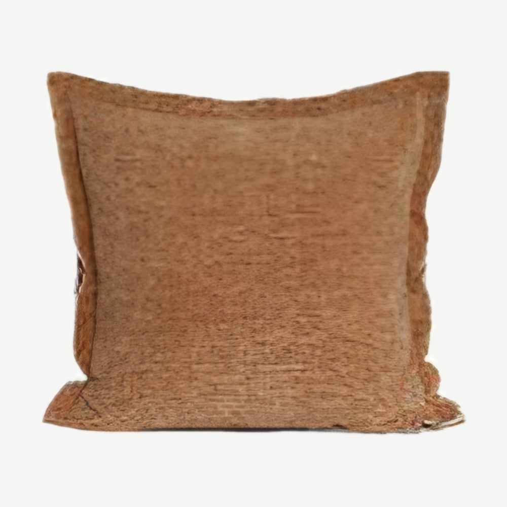 Orange Chenille Jacquard Cushion Covers