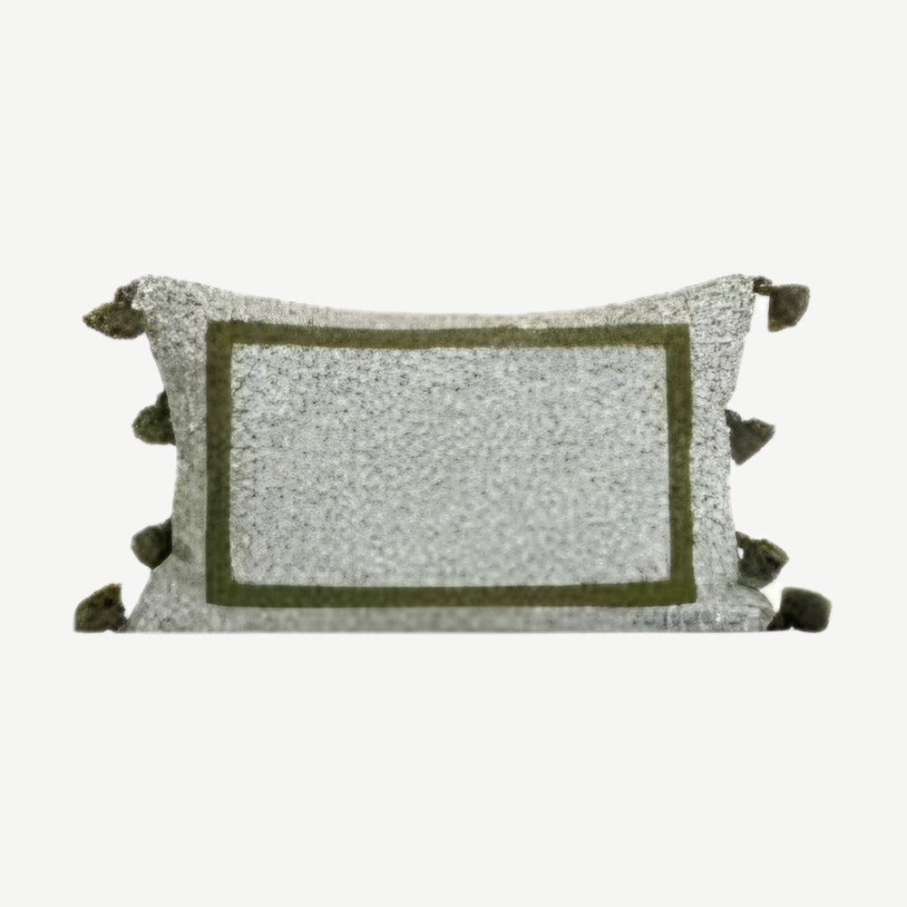 Sage & Green Bouclé Jacquard Cushion Covers
