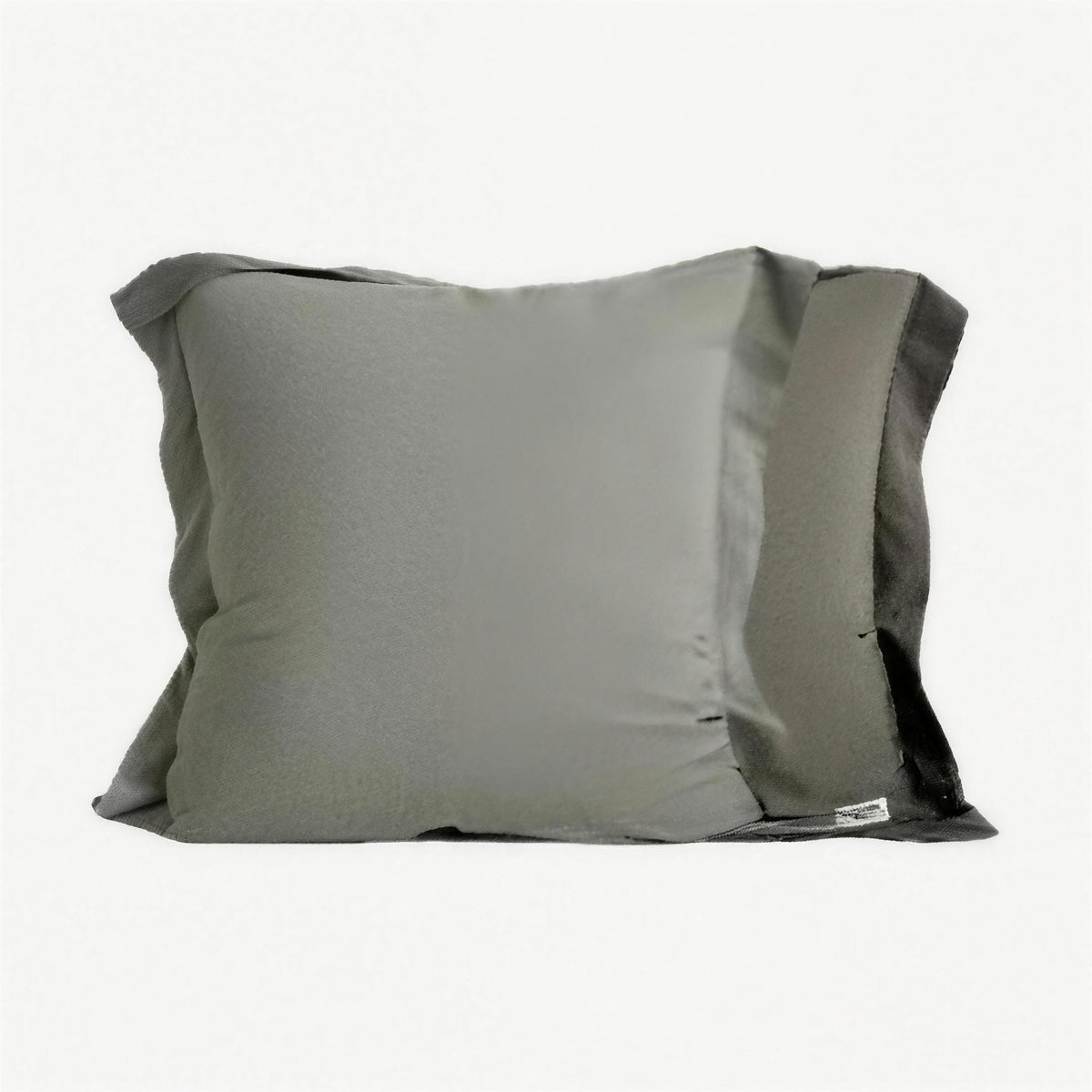 Two-Tone Flanged Viscose Linen Cushion Covers in Sage