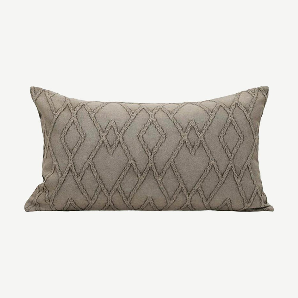 Sage Trellis Jacquard Cotton Cushion Covers