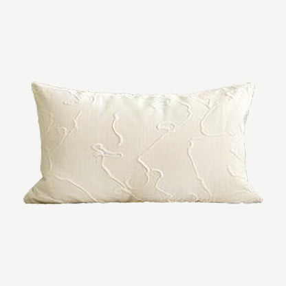 Ivory Wave Jacquard Cushion Covers