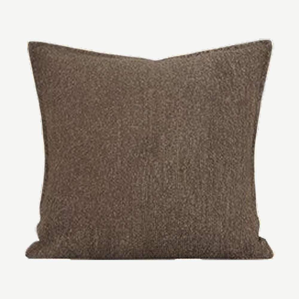 Mocha Bouclé Jacquard Cushion Covers