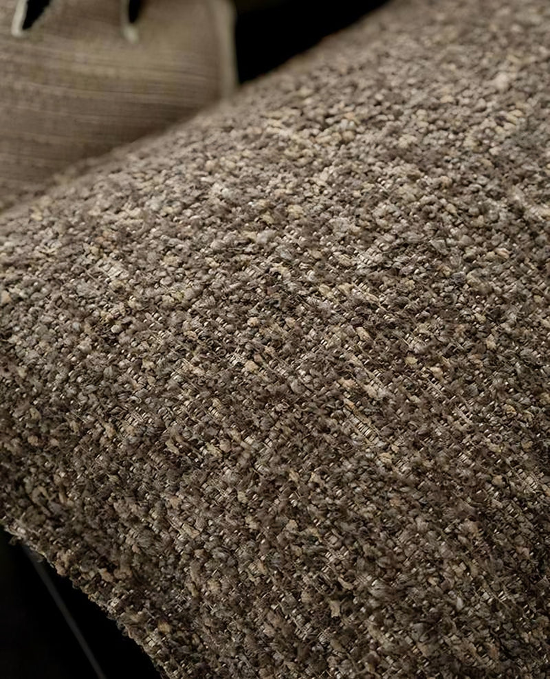 Mocha Bouclé Jacquard Cushion Covers, styled at home