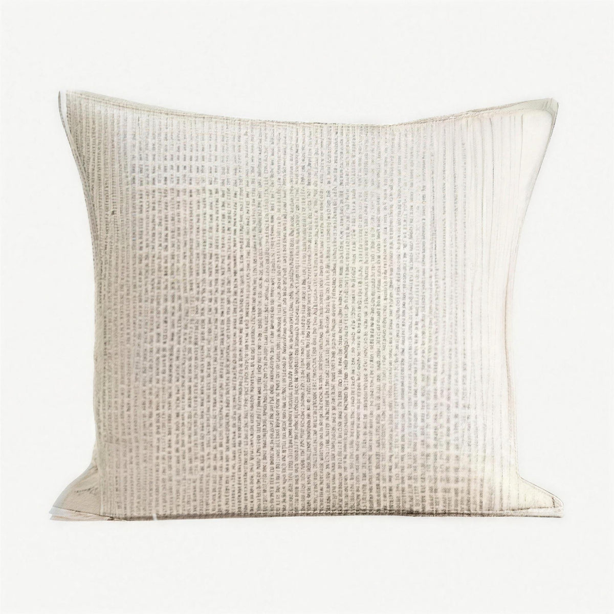 Ivory Basket Weave Jacquard Cotton Linen Cushion Covers