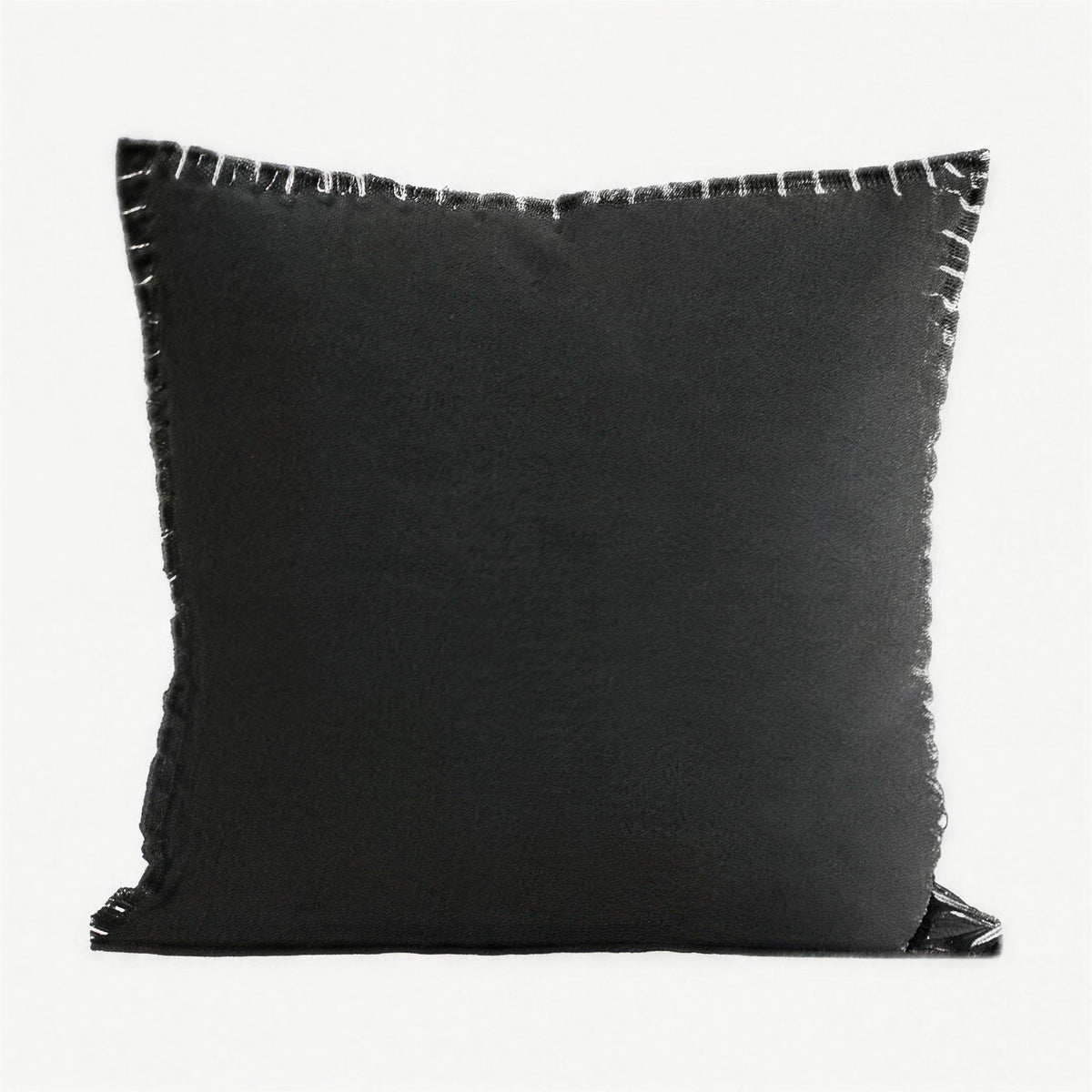 Black Blanket Stitch Cushion Covers