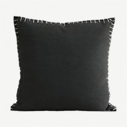 Black Blanket Stitch Cushion Covers