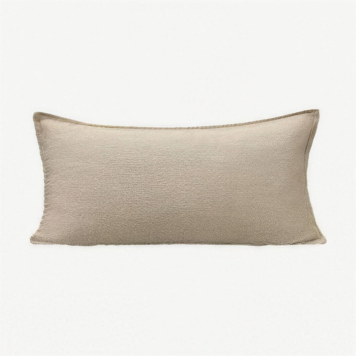 Oat Slub Embroidery Linen Cotton Lumbar Cushion Covers