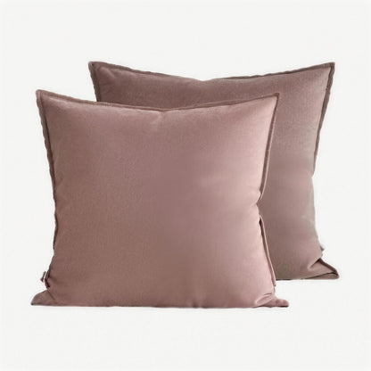 Blush Two-Tone Flannel Cushion Covers