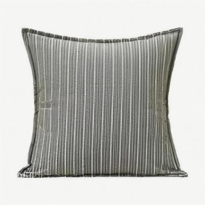 Sage Stripe Tassel Cotton Cushion Covers
