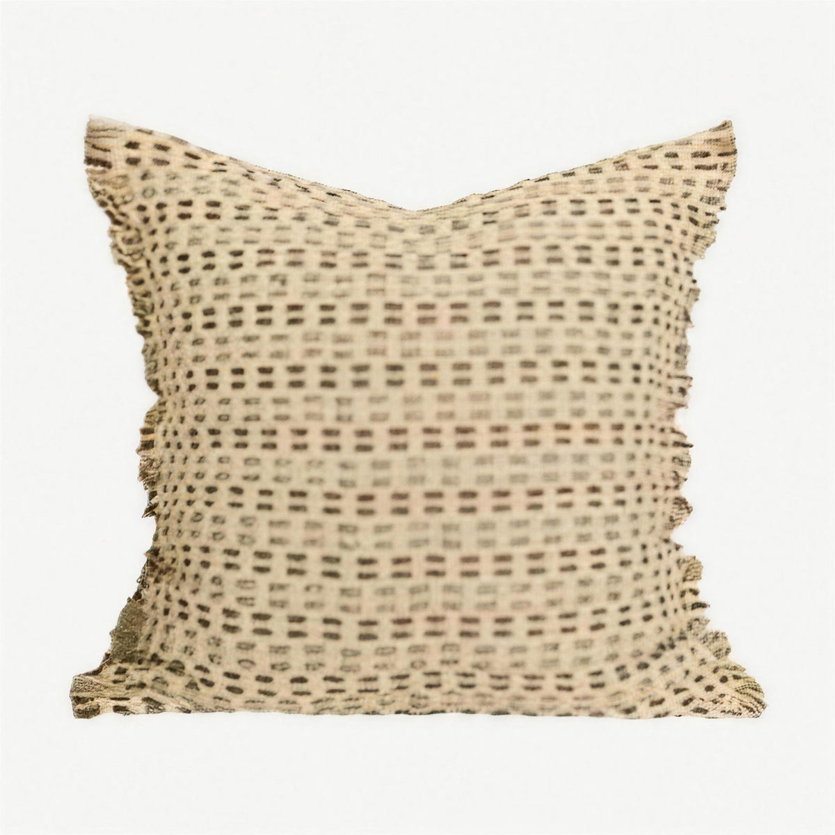 Sand Dot Embroidery Cotton Linen Cushion Covers