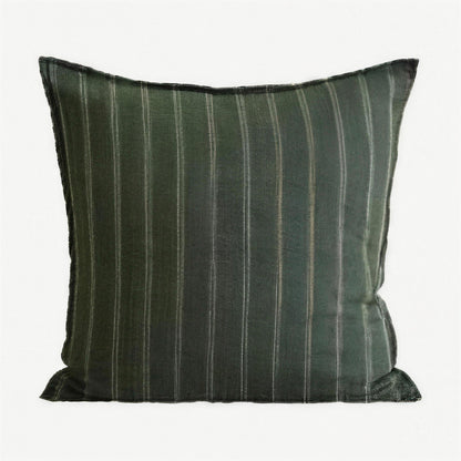 Forest Stripe Jacquard Linen Cushion Covers