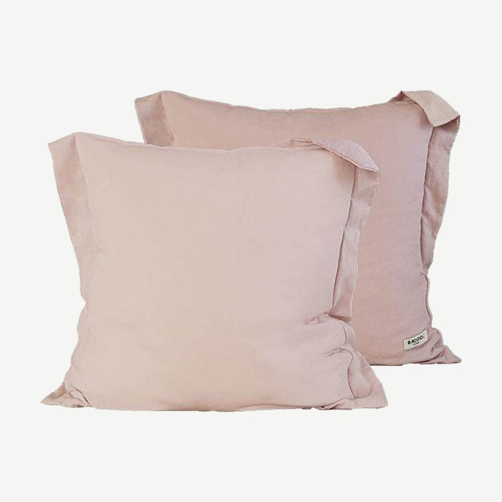 Blush double-face two-tone cushion cover, 55 x 55 cm