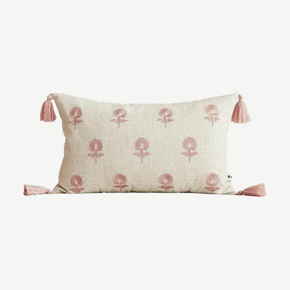 Ivory & Rose embroidery cushion cover, 30 x 50 cm