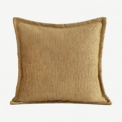Mustard Chenille Embroidery Cushion Covers