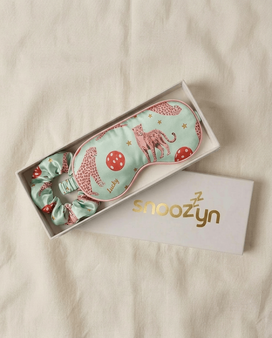 Lucky Dice Eye Sleep Mask and Scrunchie Gift Set
