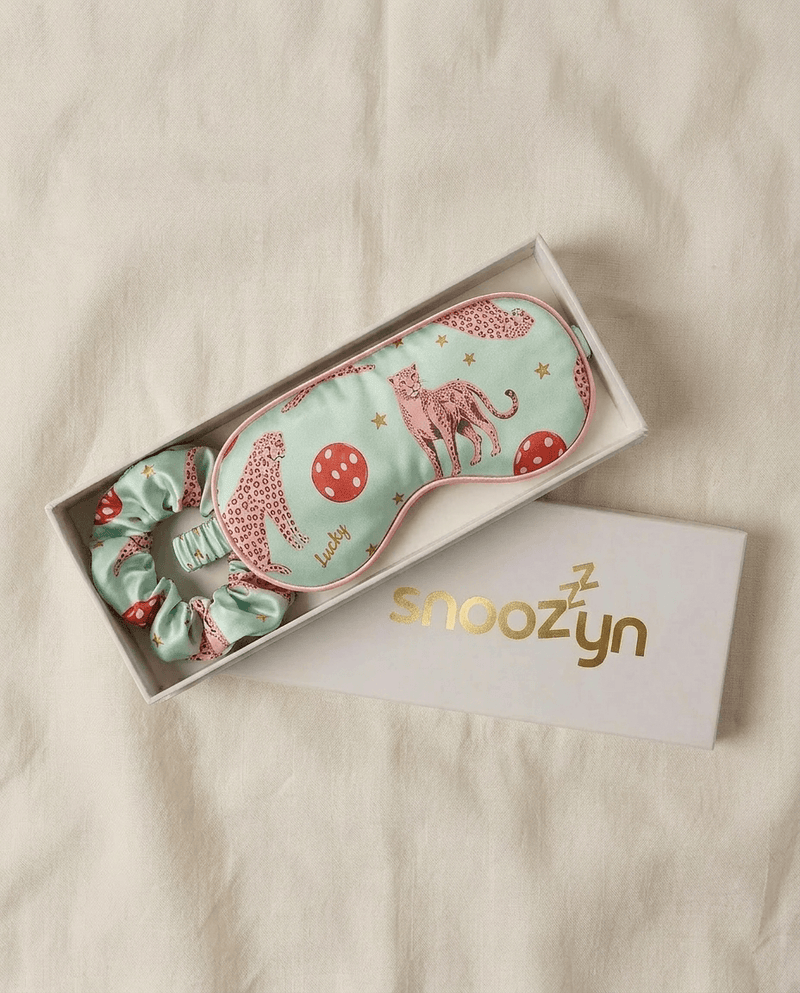 Lucky Dice Eye Sleep Mask and Scrunchie Gift Set