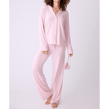 Baby Pink Long Pyjama Set — Women's