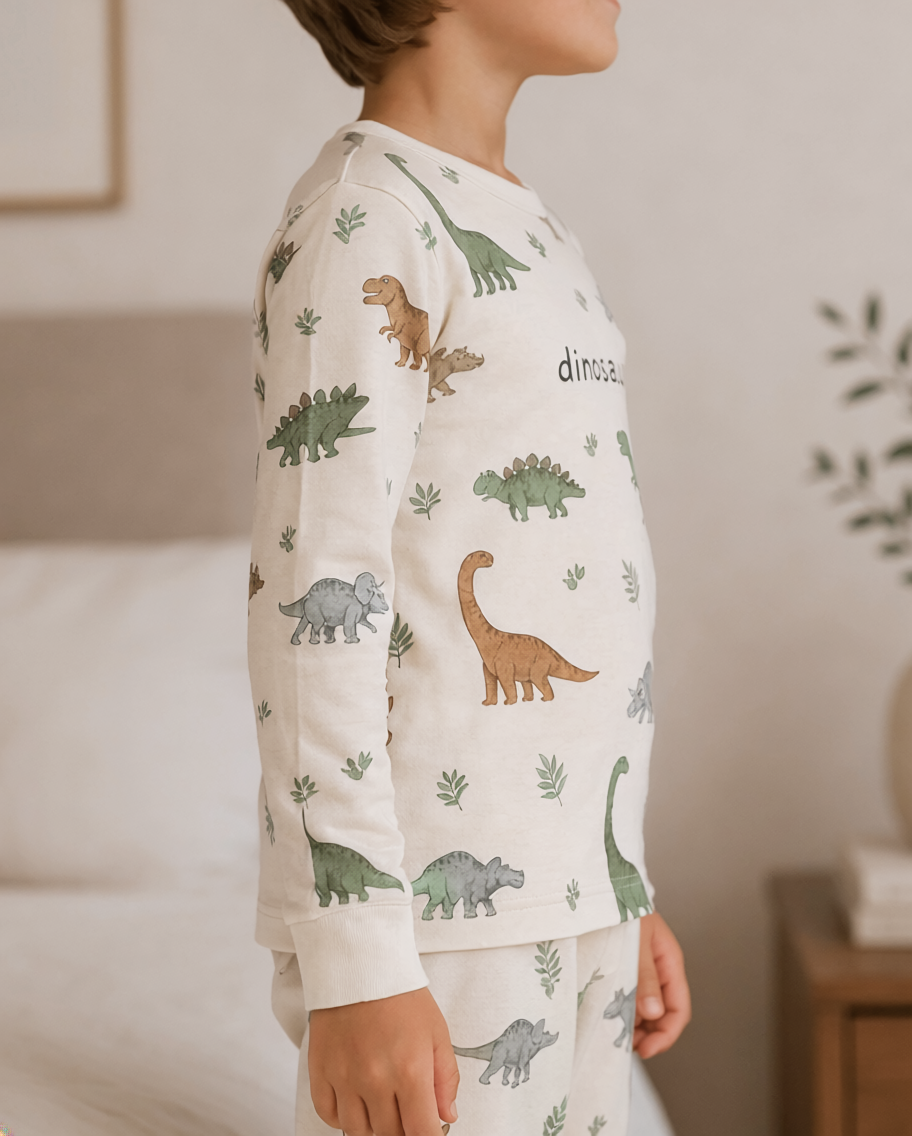 Dinosaurs Long Pyjama Set — Kids