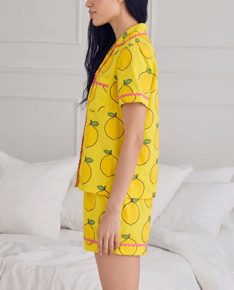 Ripe Lemon Short Pyjama Set — Women's