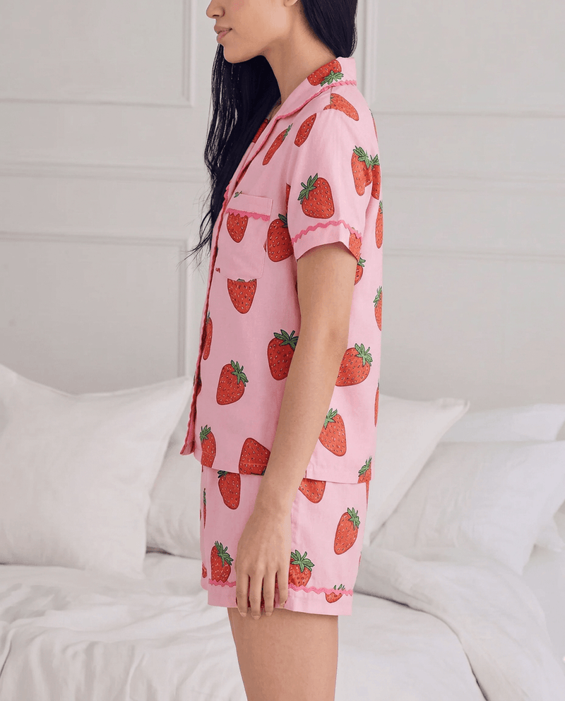 Sweet Strawberry Short Pyjama Set — Women's
