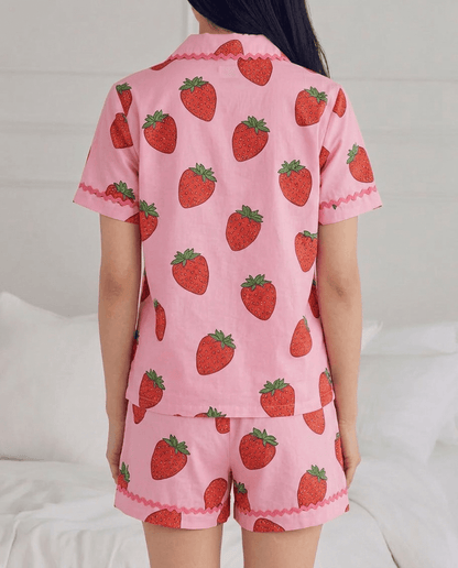Sweet Strawberry Short Pyjama Set — Women's