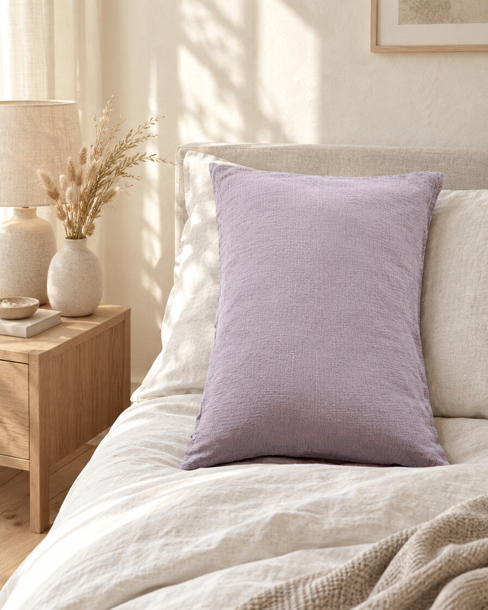 Taro lilac Cloud Cotton pillowcase