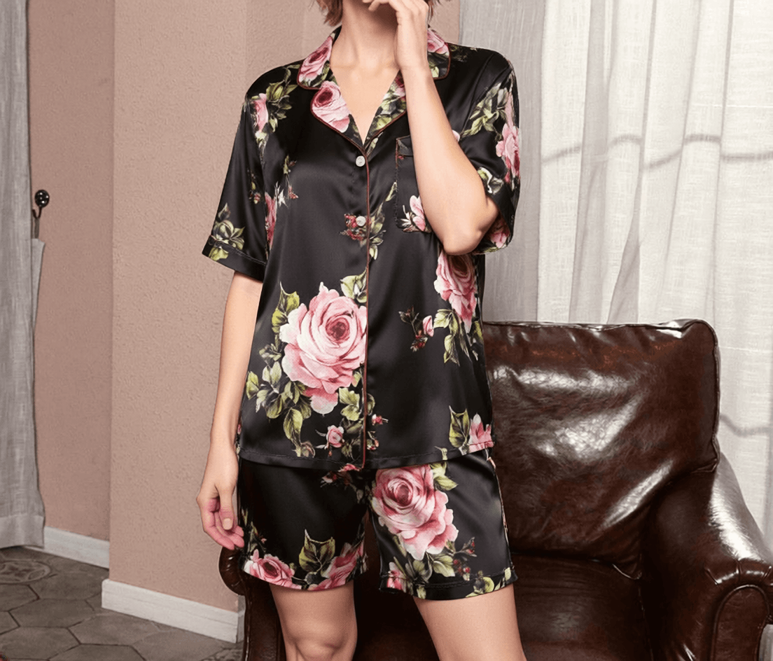 Luxury Roses Short Pyjama Set — Women's