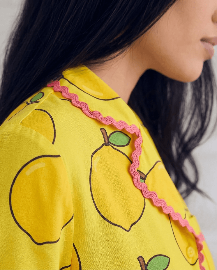 Ripe Lemon Long Pyjama Set — Women's