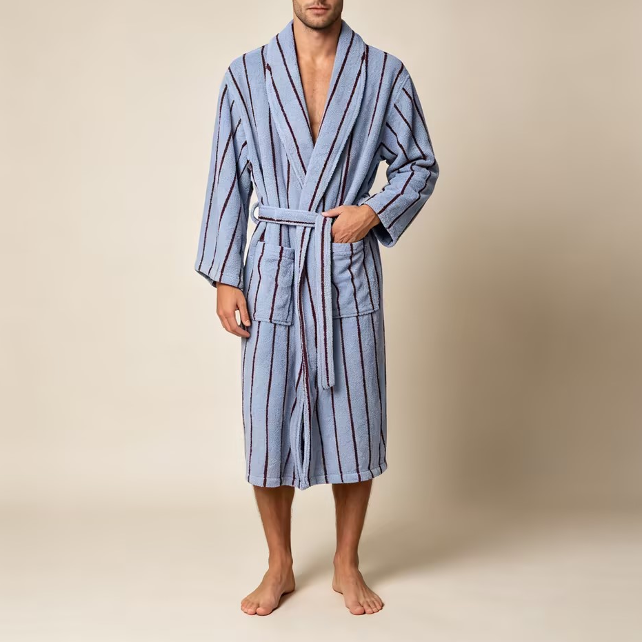 Casual Home Soft Terry Bathrobe — Men's