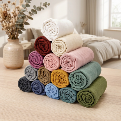 Baby Swaddle & Cot Blanket - Cloud Cotton