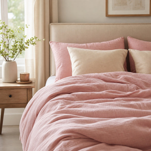 Bedding set in Pale Pink, Cloud Cotton