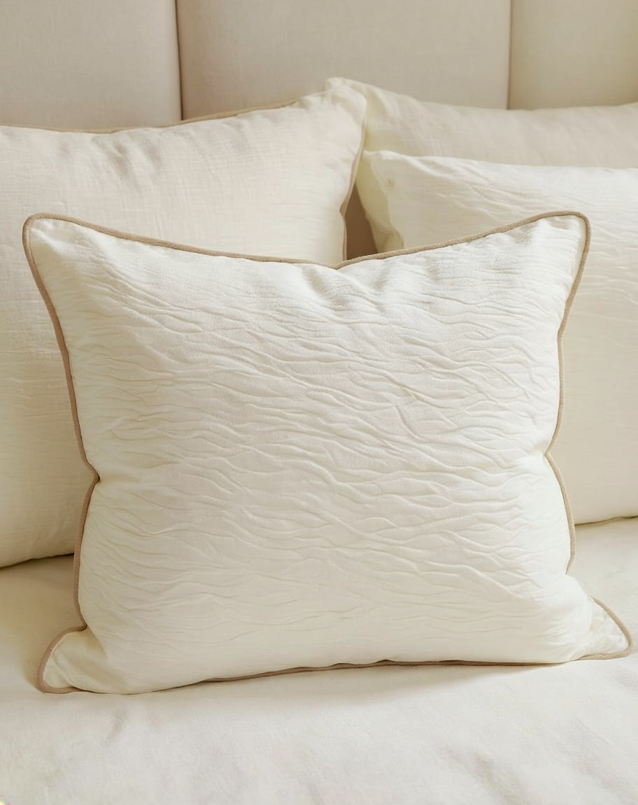 Bedding Set - Piped Cloud Cotton
