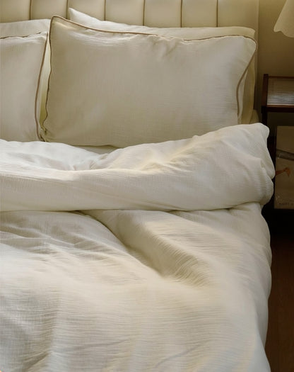 Bedding Set - Piped Cloud Cotton