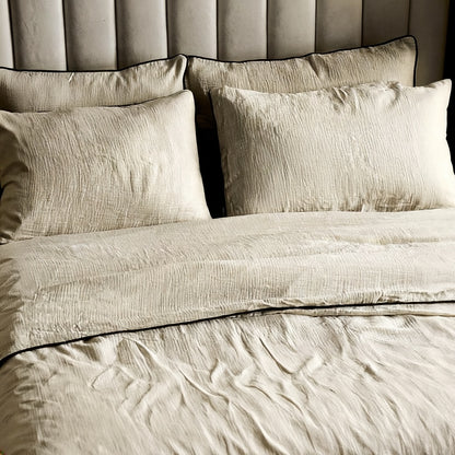 Bedding Set - Piped Cloud Cotton