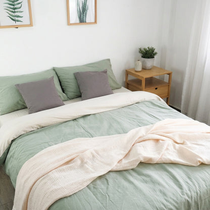 Two Tone Bedding Set - Plain Cotton