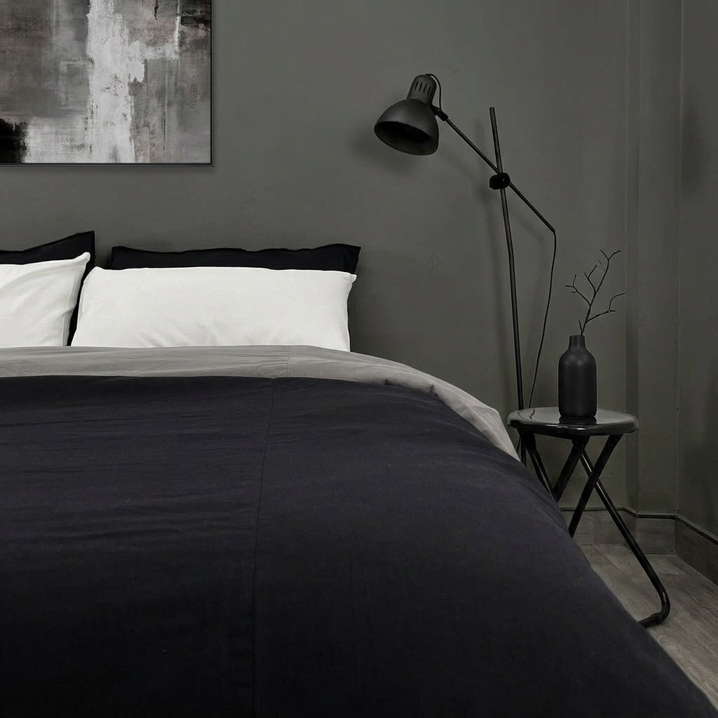 Two Tone Bedding Set - Plain Cotton