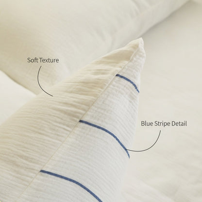 Pinstripe Bedding Set - Cloud Cotton