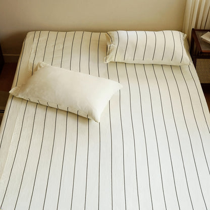 Pinstripe Bedding Set - Cloud Cotton
