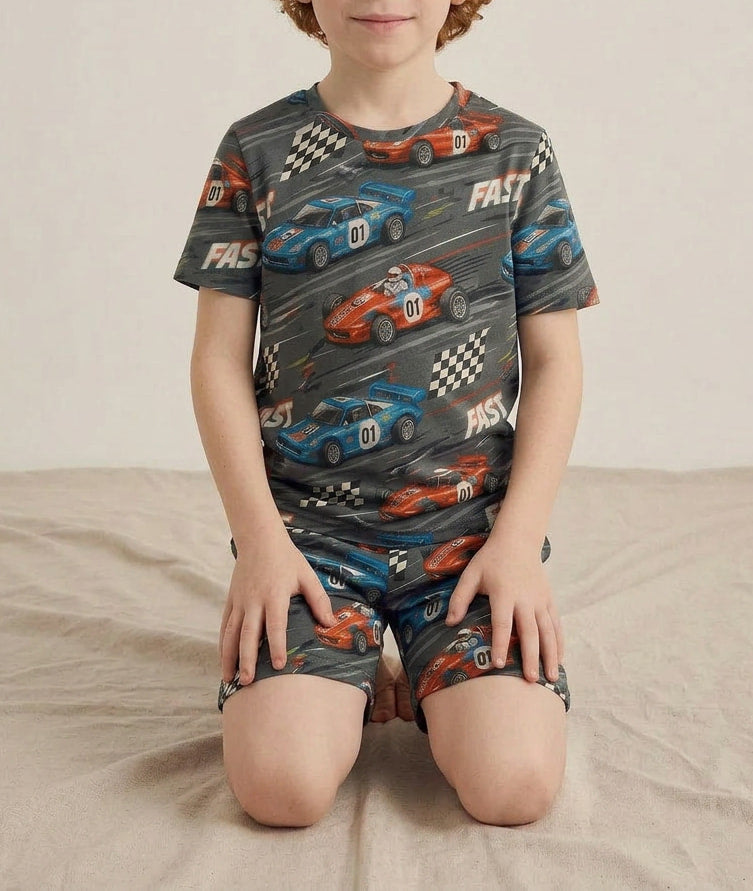 Speed Racer Short Pyjama Set — Kids